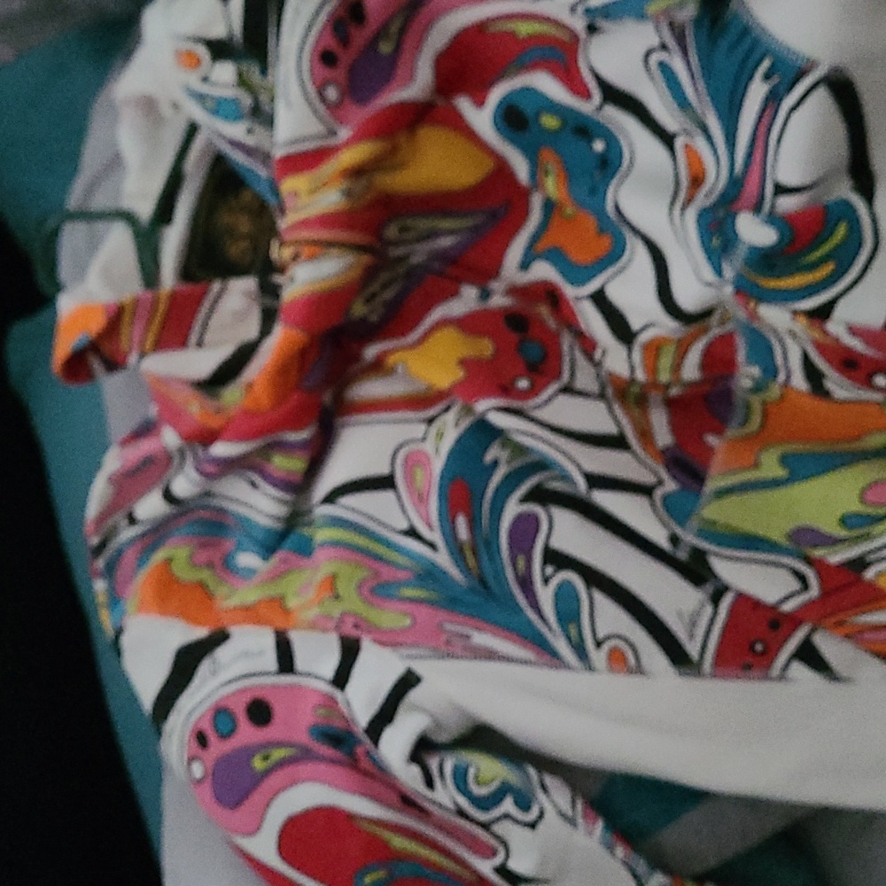 Colorful Abstract Patterned Jacket - Picture 3 of 3